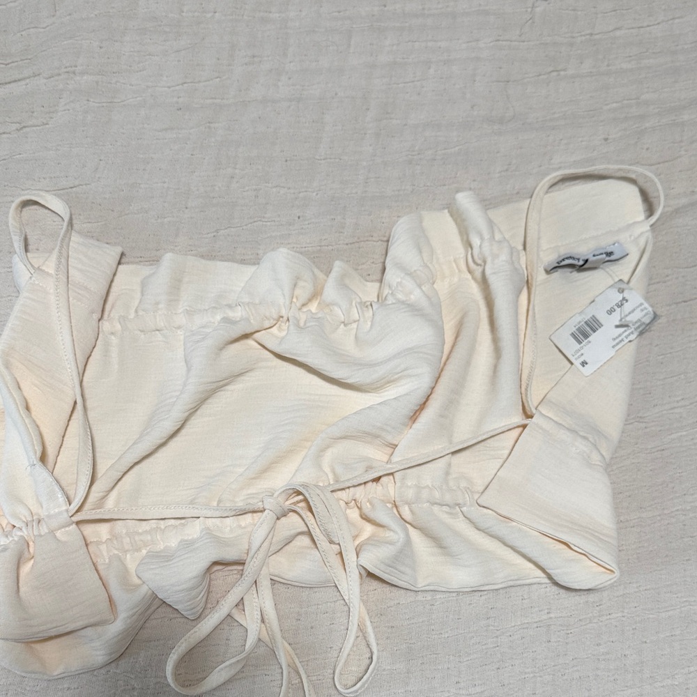 Open Back Drawstring Top - Picture 3 of 4